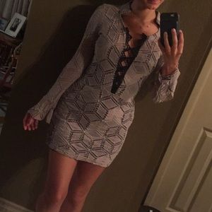 Jens Pirate Booty lace bell sleeve dress